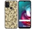 Funda Gel Tpu para Motorola Moto G10 / G20 / G30 diseño Sand Camuflaje Dibujos