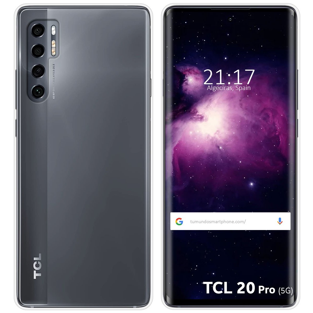Funda Silicona Gel TPU Transparente para TCL 20 Pro 5G