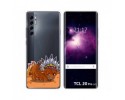 Funda Gel Transparente para TCL 20 Pro 5G diseño Bufalo Dibujos