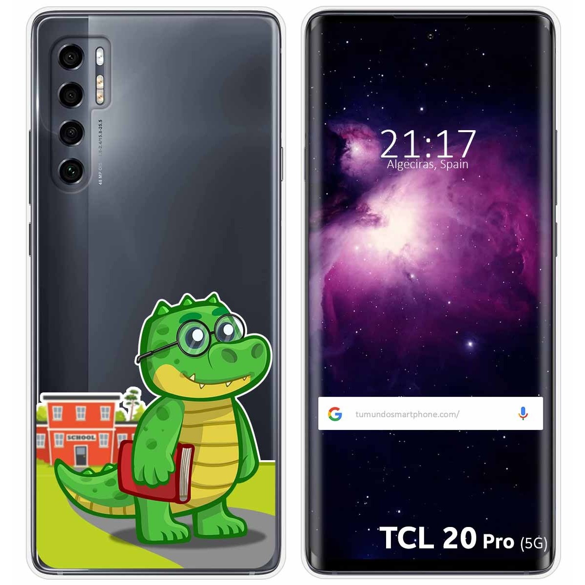 Funda Gel Transparente para TCL 20 Pro 5G diseño Coco Dibujos