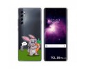 Funda Gel Transparente para TCL 20 Pro 5G diseño Conejo Dibujos