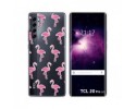 Funda Gel Transparente para TCL 20 Pro 5G diseño Flamenco Dibujos
