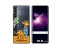 Funda Gel Transparente para TCL 20 Pro 5G diseño Jirafa Dibujos