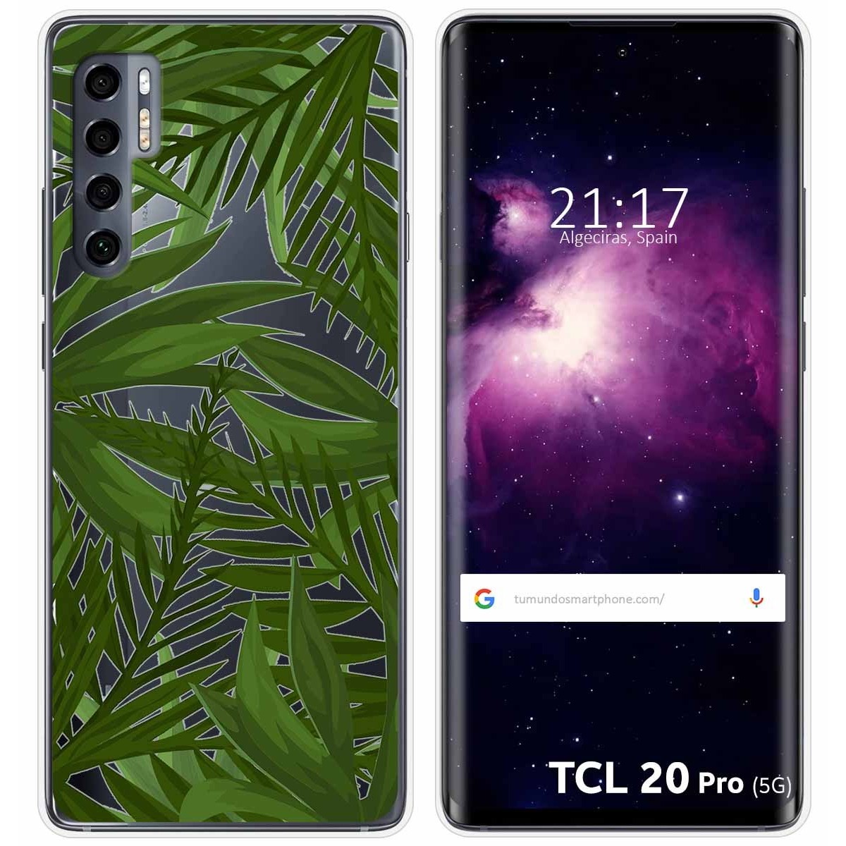 Funda Gel Transparente para TCL 20 Pro 5G diseño Jungla Dibujos