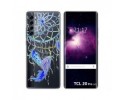 Funda Gel Transparente para TCL 20 Pro 5G diseño Plumas Dibujos