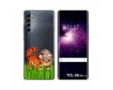 Funda Gel Transparente para TCL 20 Pro 5G diseño Tigre Dibujos