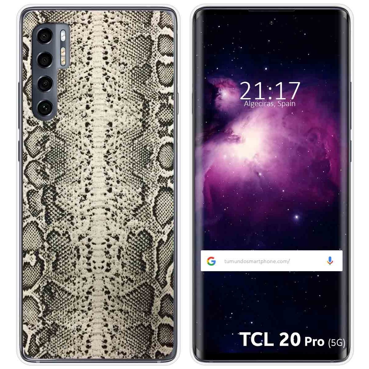 Funda Gel Tpu para TCL 20 Pro 5G diseño Animal 01 Dibujos