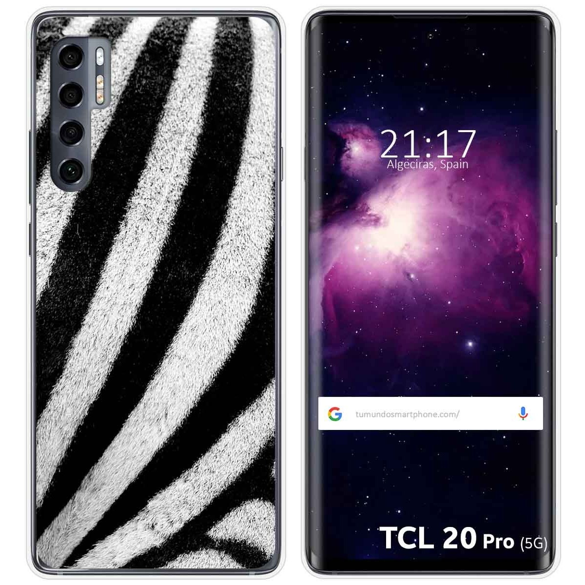 Funda Gel Tpu para TCL 20 Pro 5G diseño Animal 02 Dibujos