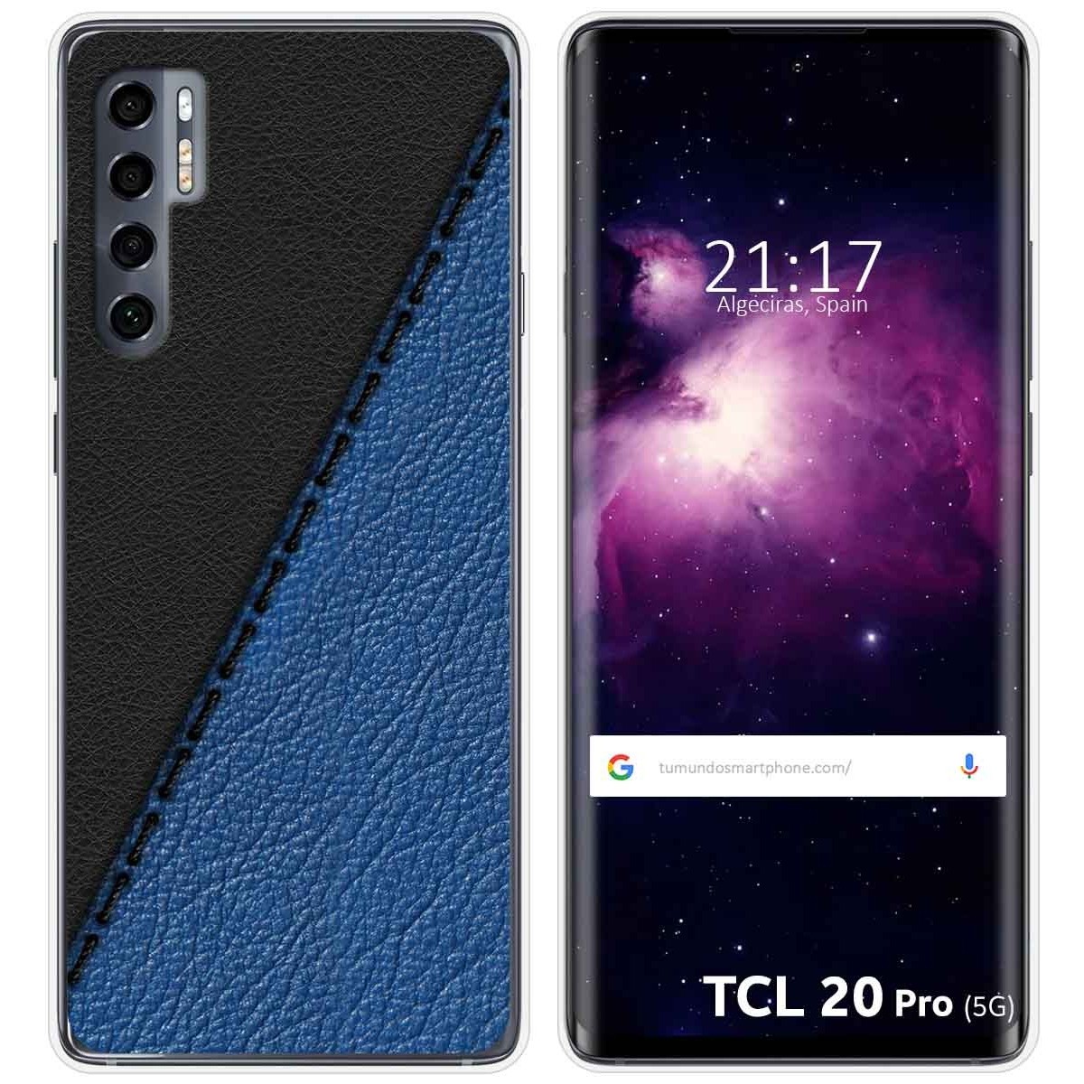 Funda Gel Tpu para TCL 20 Pro 5G diseño Cuero 02 Dibujos