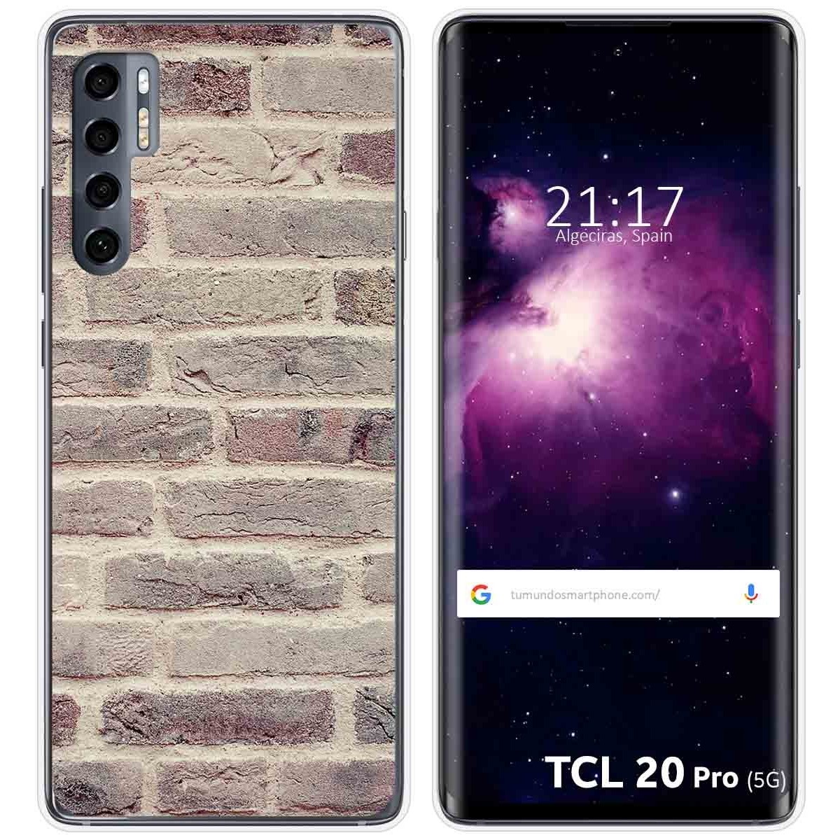 Funda Gel Tpu para TCL 20 Pro 5G diseño Ladrillo 01 Dibujos