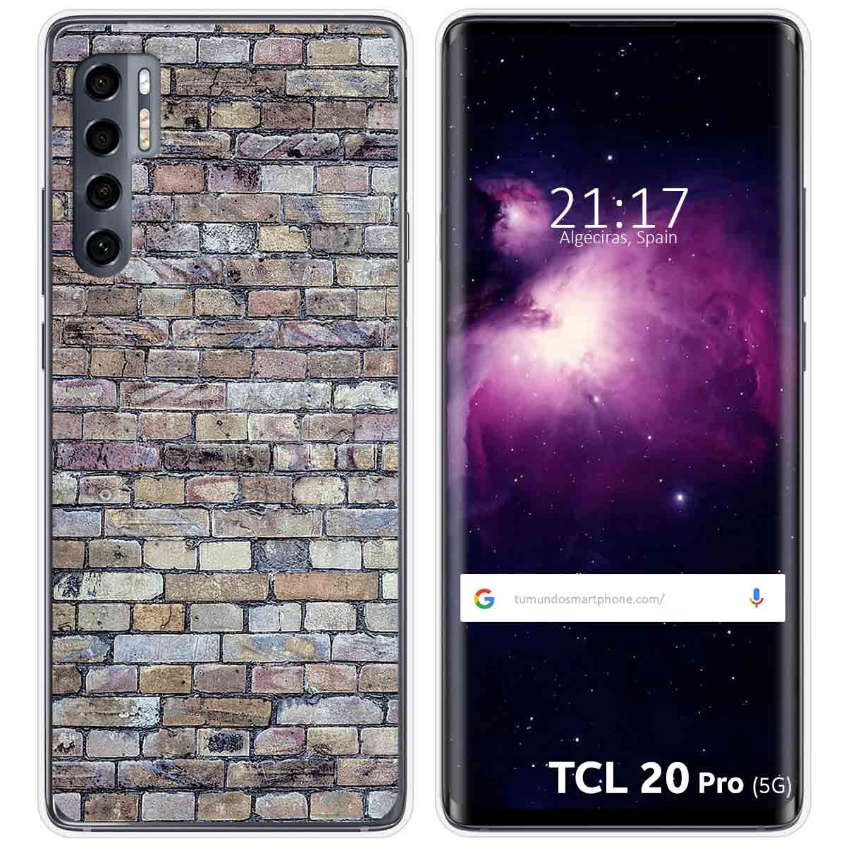 Funda Gel Tpu para TCL 20 Pro 5G diseño Ladrillo 02 Dibujos