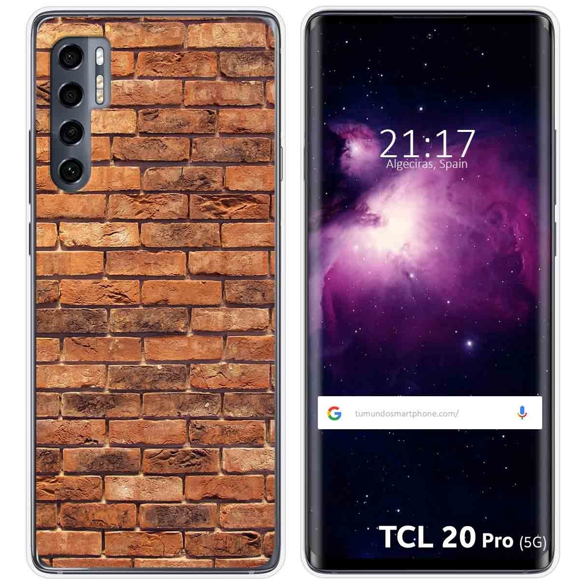 Funda Gel Tpu para TCL 20 Pro 5G diseño Ladrillo 04 Dibujos