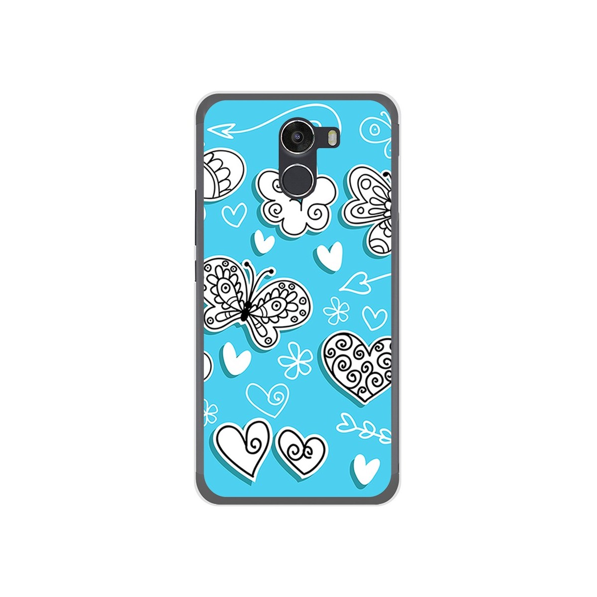 Funda Gel Tpu para Wileyfox Swift 2 Diseño Mariposas Dibujos