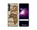 Funda Gel Tpu para TCL 20 Pro 5G diseño Madera 07 Dibujos