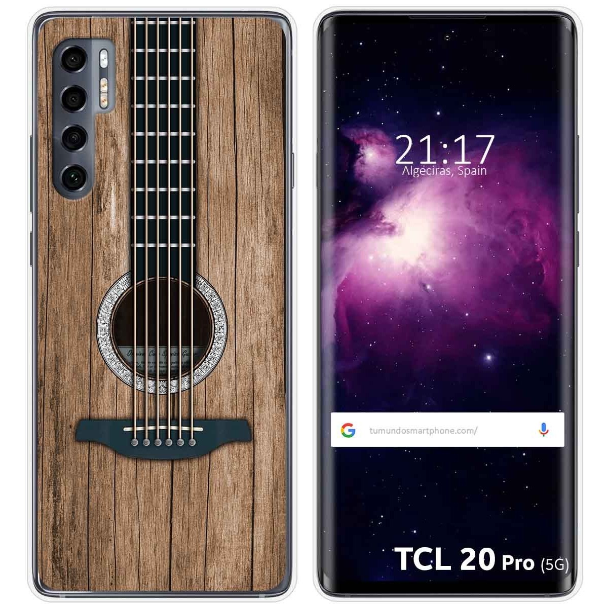 Funda Gel Tpu para TCL 20 Pro 5G diseño Madera 11 Dibujos