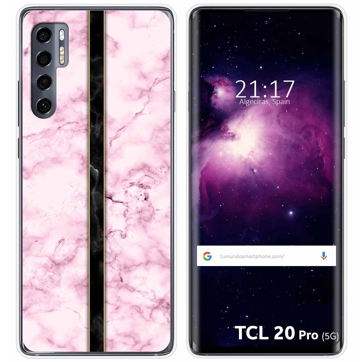 Funda Gel Tpu para TCL 20 Pro 5G diseño Mármol 04 Dibujos