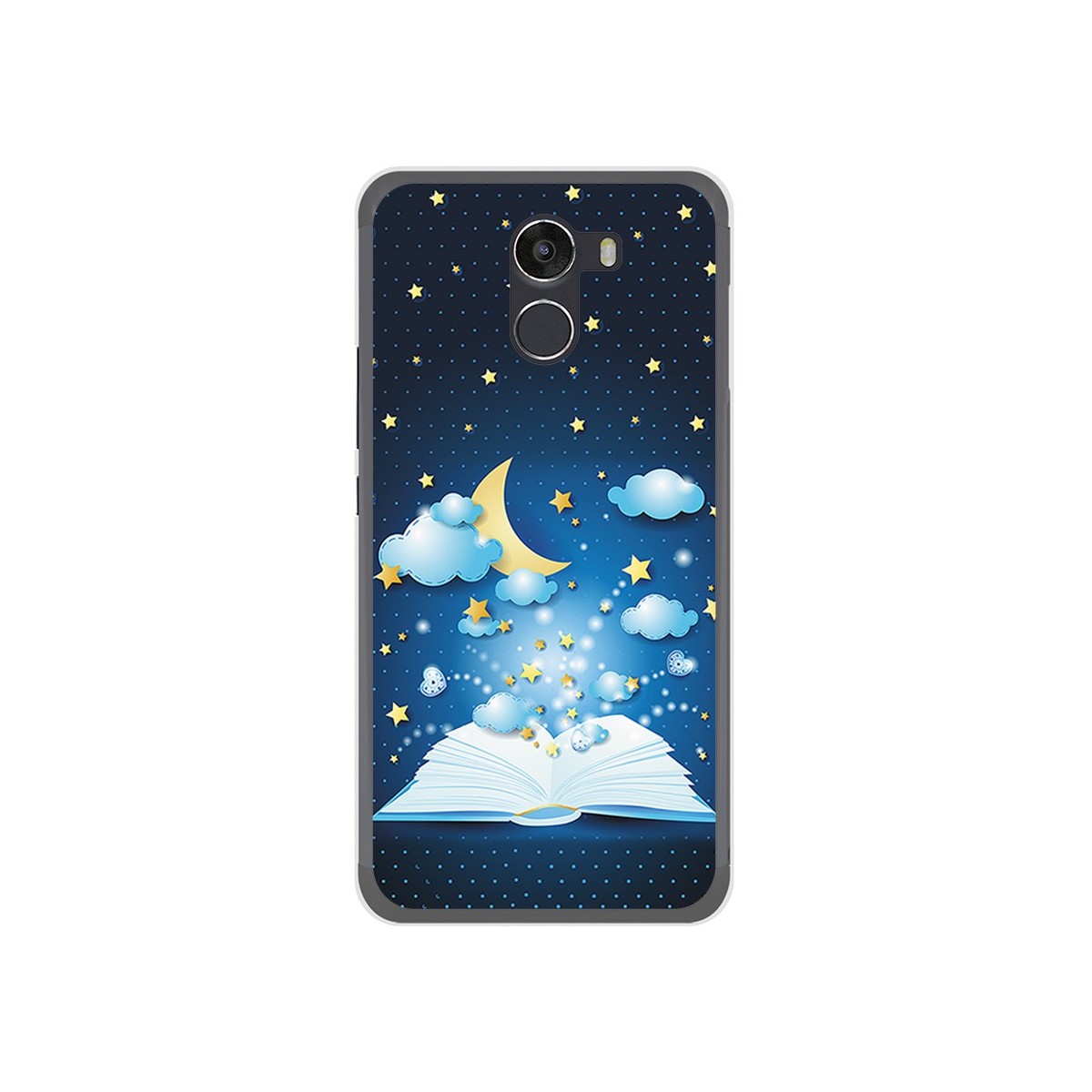 Funda Gel Tpu para Wileyfox Swift 2 Diseño Libro Cuentos Dibujos