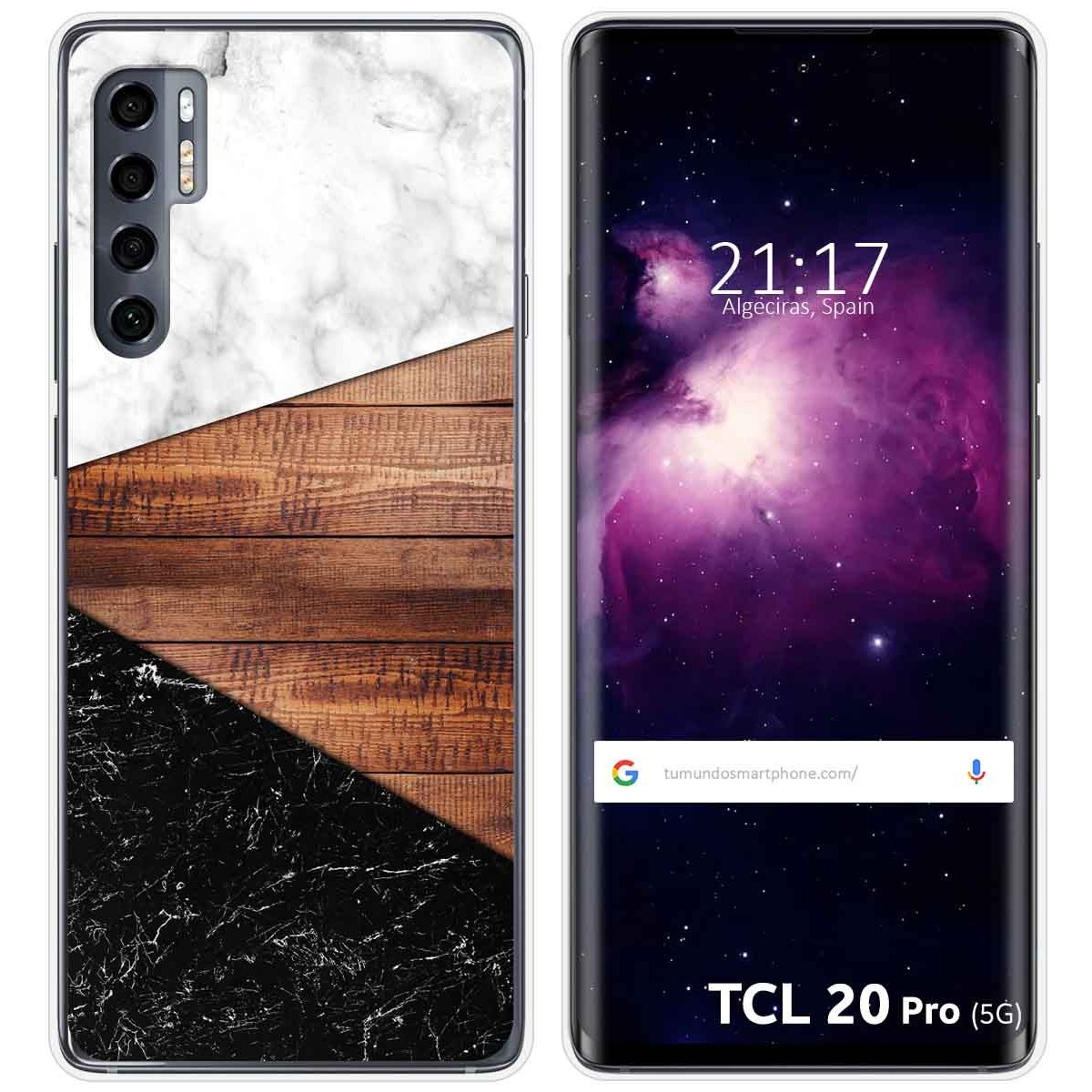 Funda Gel Tpu para TCL 20 Pro 5G diseño Mármol 11 Dibujos