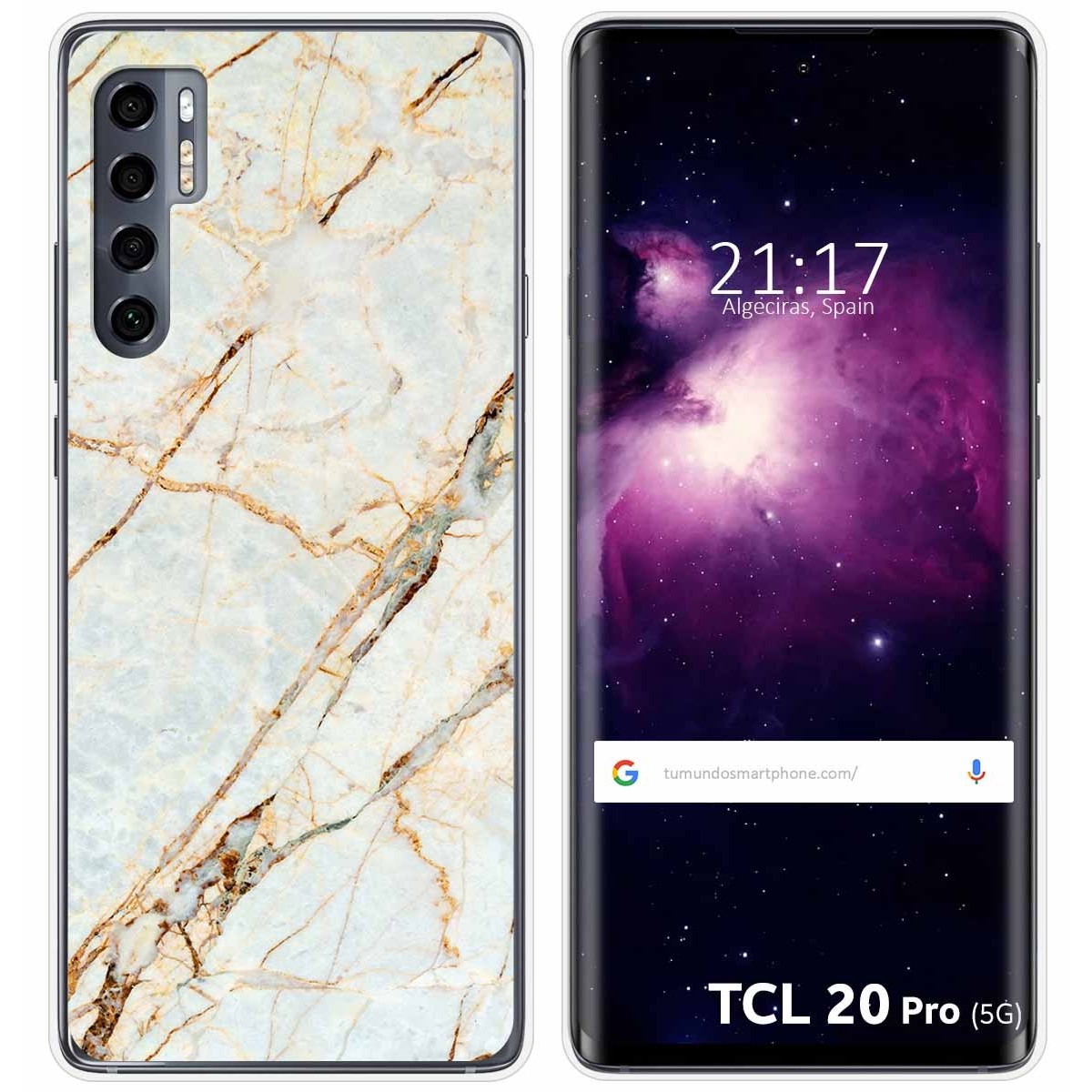 Funda Gel Tpu para TCL 20 Pro 5G diseño Mármol 13 Dibujos