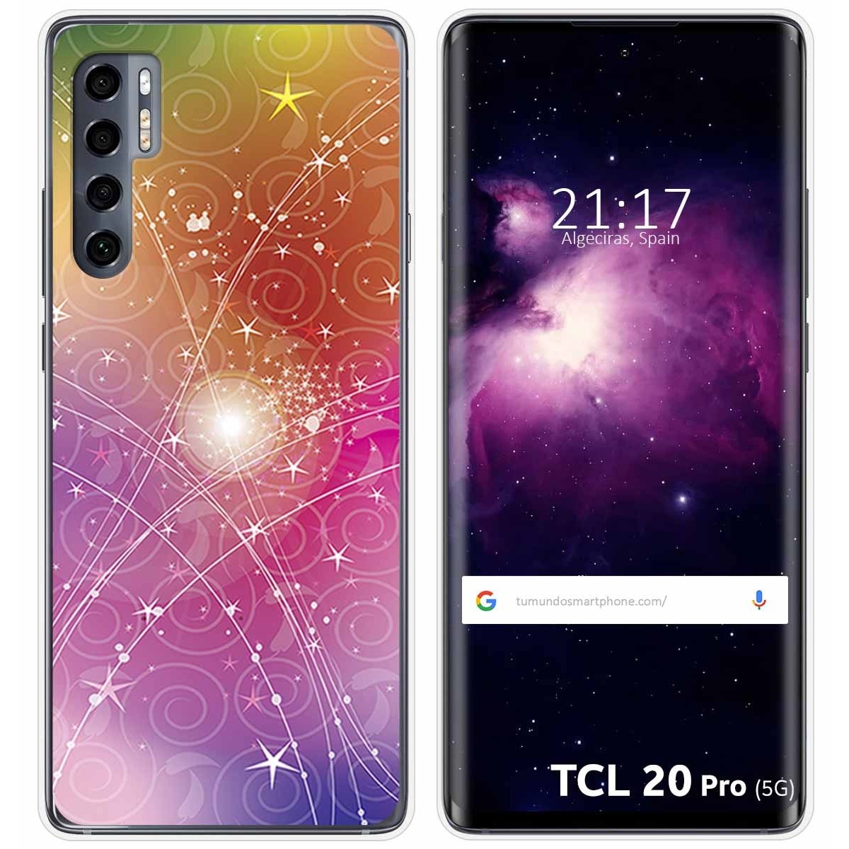 Funda Gel Tpu para TCL 20 Pro 5G diseño Abstracto Dibujos