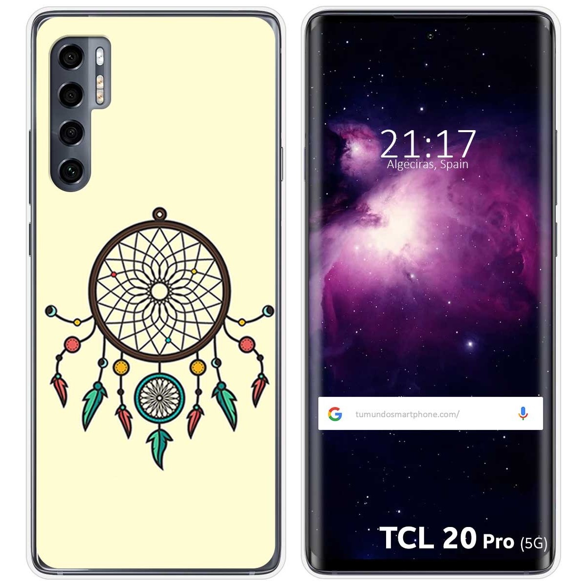 Funda Gel Tpu para TCL 20 Pro 5G diseño Atrapasueños Dibujos