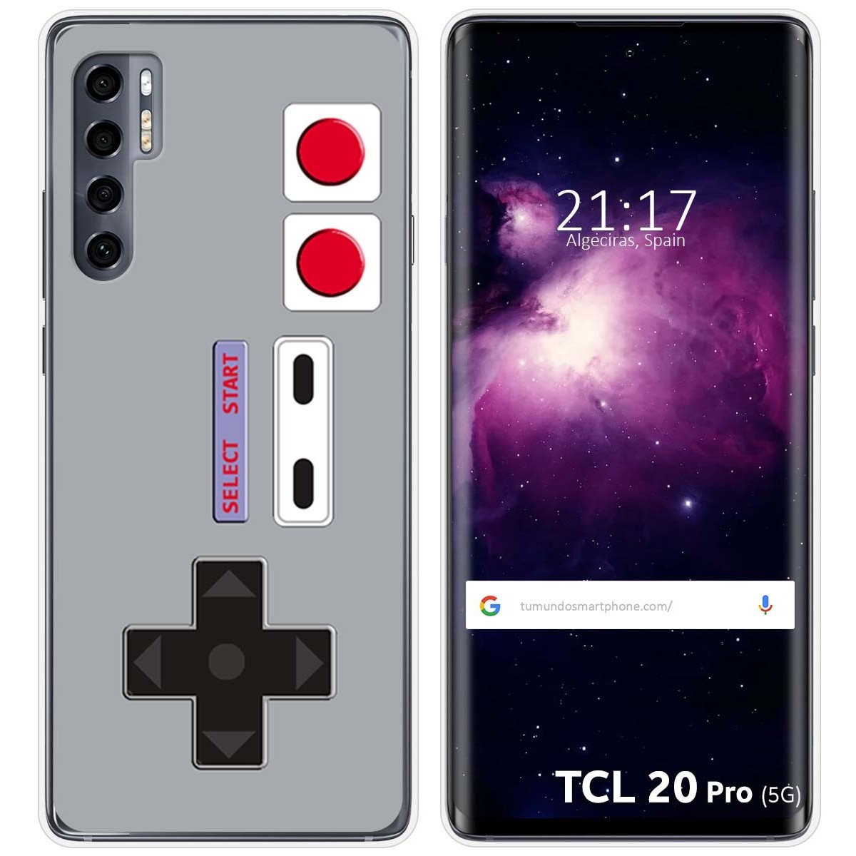 Funda Gel Tpu para TCL 20 Pro 5G diseño Consola Dibujos