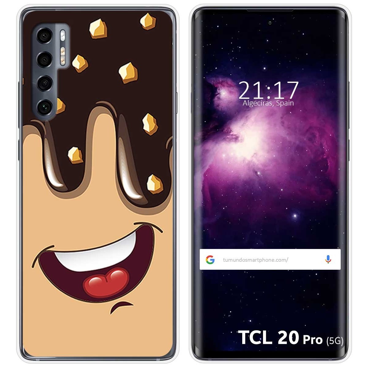 Funda Gel Tpu para TCL 20 Pro 5G diseño Helado Chocolate Dibujos