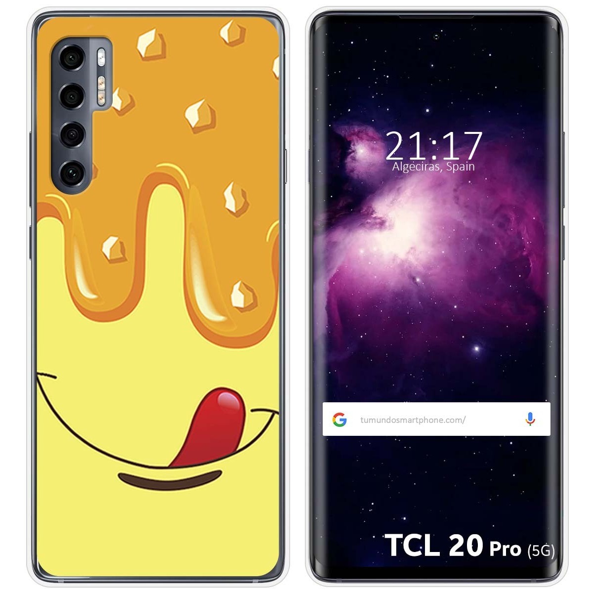 Funda Gel Tpu para TCL 20 Pro 5G diseño Helado Vainilla Dibujos