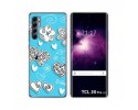 Funda Gel Tpu para TCL 20 Pro 5G diseño Mariposas Dibujos