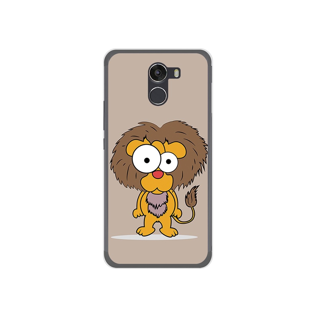 Funda Gel Tpu para Wileyfox Swift 2 Diseño Leon Dibujos