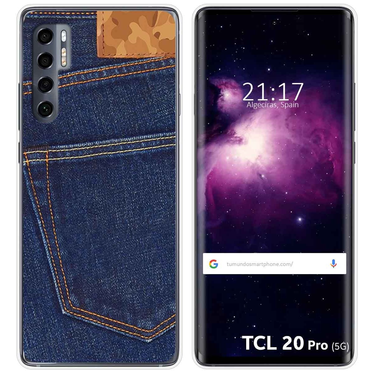Funda Gel Tpu para TCL 20 Pro 5G diseño Vaquero Dibujos