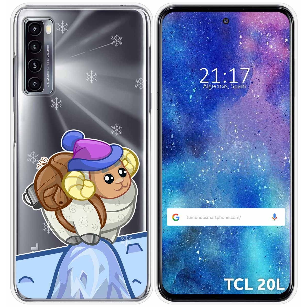 Funda Gel Transparente para TCL 20L / 20L+ diseño Cabra Dibujos