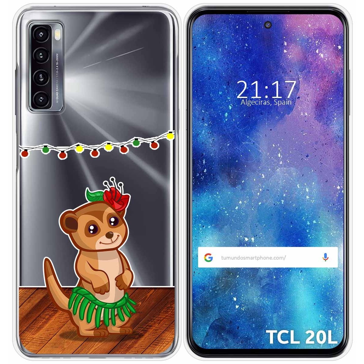 Funda Gel Transparente para TCL 20L / 20L+ diseño Suricata Dibujos