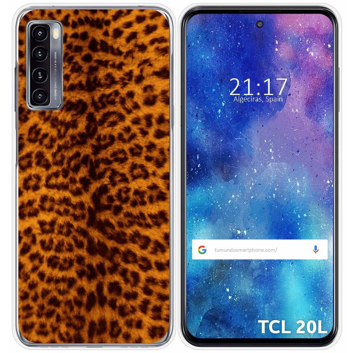 Funda Gel Tpu para TCL 20L / 20L+ diseño Animal 03 Dibujos