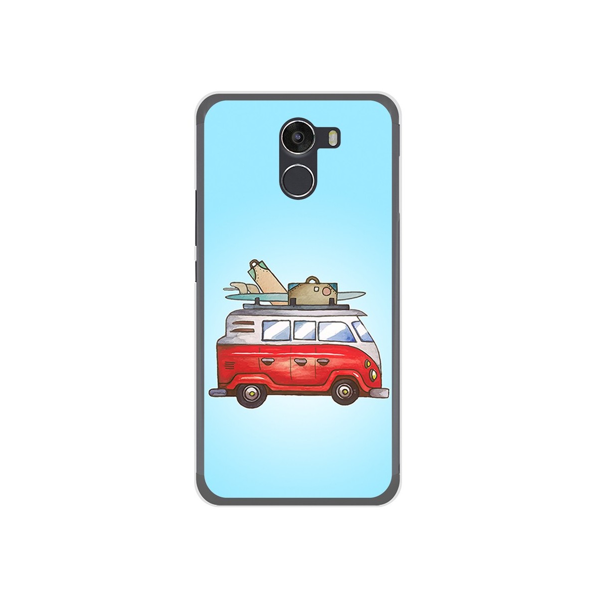 Funda Gel Tpu para Wileyfox Swift 2 Diseño Furgoneta Dibujos
