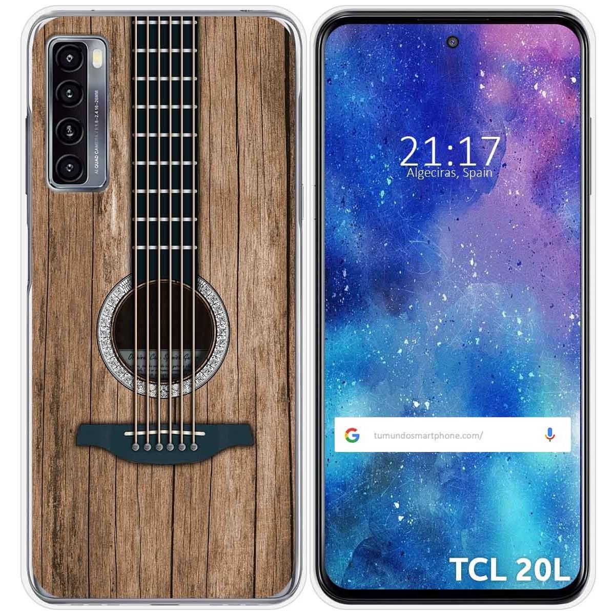 Funda Gel Tpu para TCL 20L / 20L+ diseño Madera 11 Dibujos