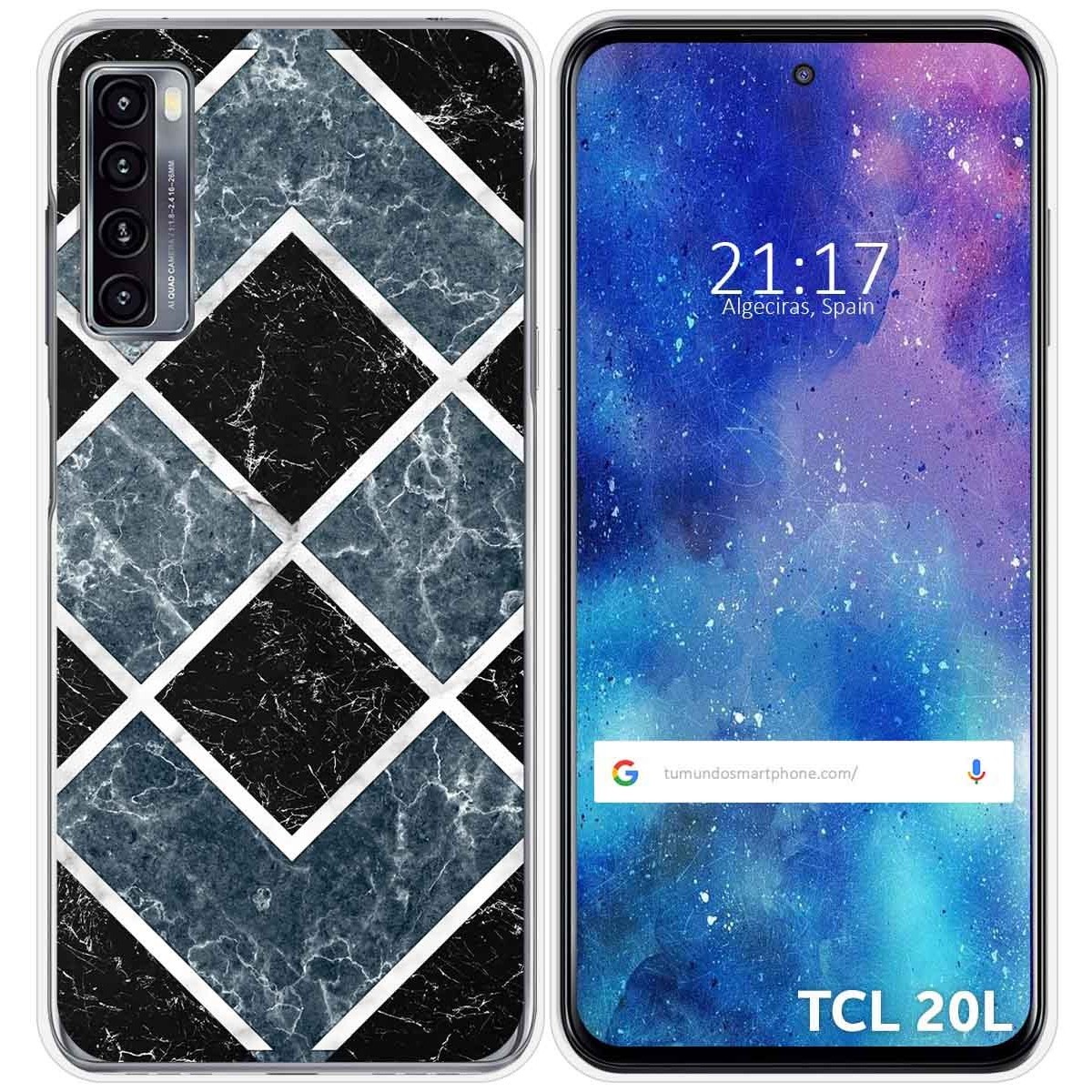 Funda Gel Tpu para TCL 20L / 20L+ diseño Mármol 06 Dibujos