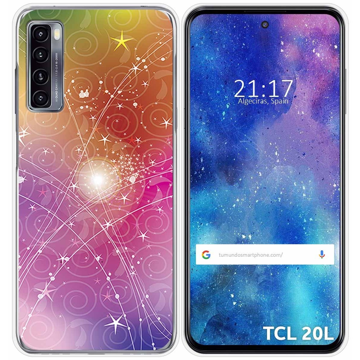 Funda Gel Tpu para TCL 20L / 20L+ diseño Abstracto Dibujos