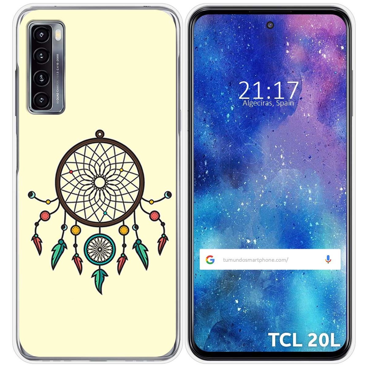 Funda Gel Tpu para TCL 20L / 20L+ diseño Atrapasueños Dibujos
