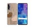 Funda Gel Tpu para TCL 20L / 20L+ diseño Corazones Madera Dibujos