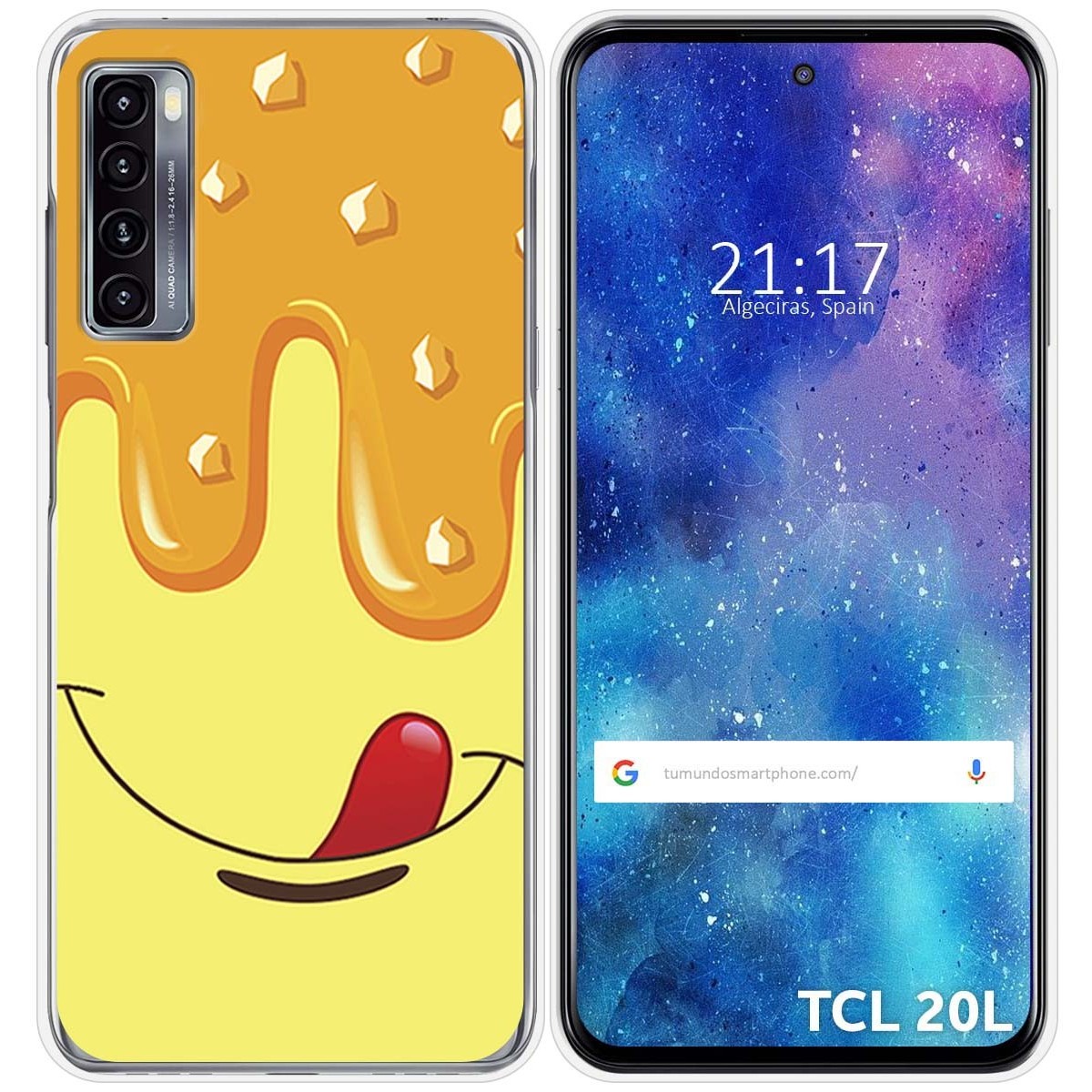 Funda Gel Tpu para TCL 20L / 20L+ diseño Helado Vainilla Dibujos