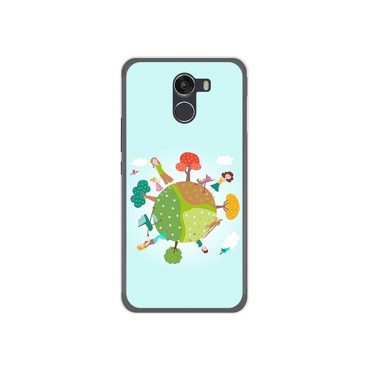 Funda Gel Tpu para Wileyfox Swift 2 Diseño Familia Dibujos