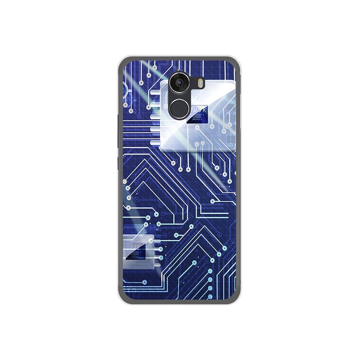 Funda Gel Tpu para Wileyfox Swift 2 Diseño Circuito Dibujos