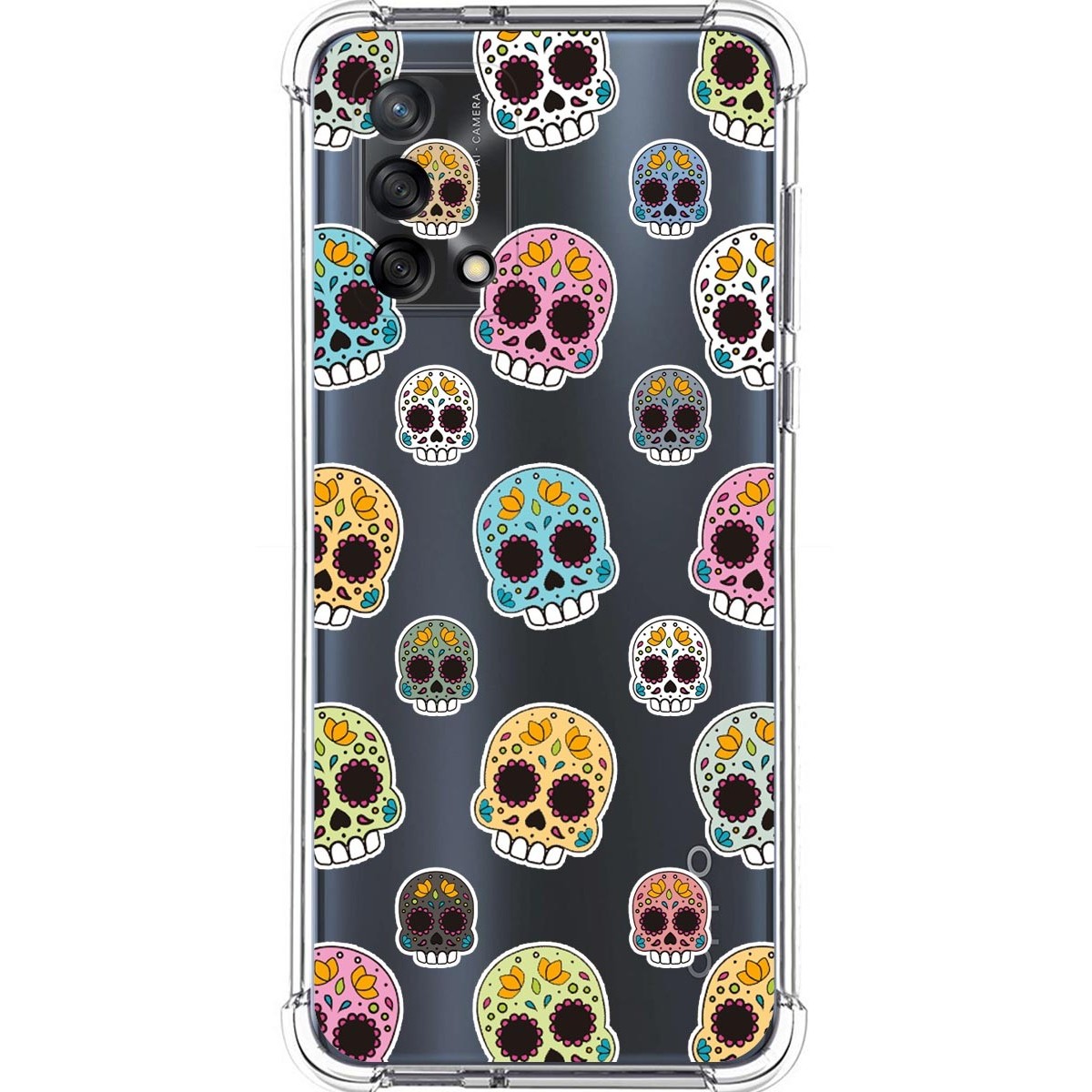 Funda Silicona Antigolpes para Vivo Y52 5G / Y72 5G diseño Catrina Dibujos