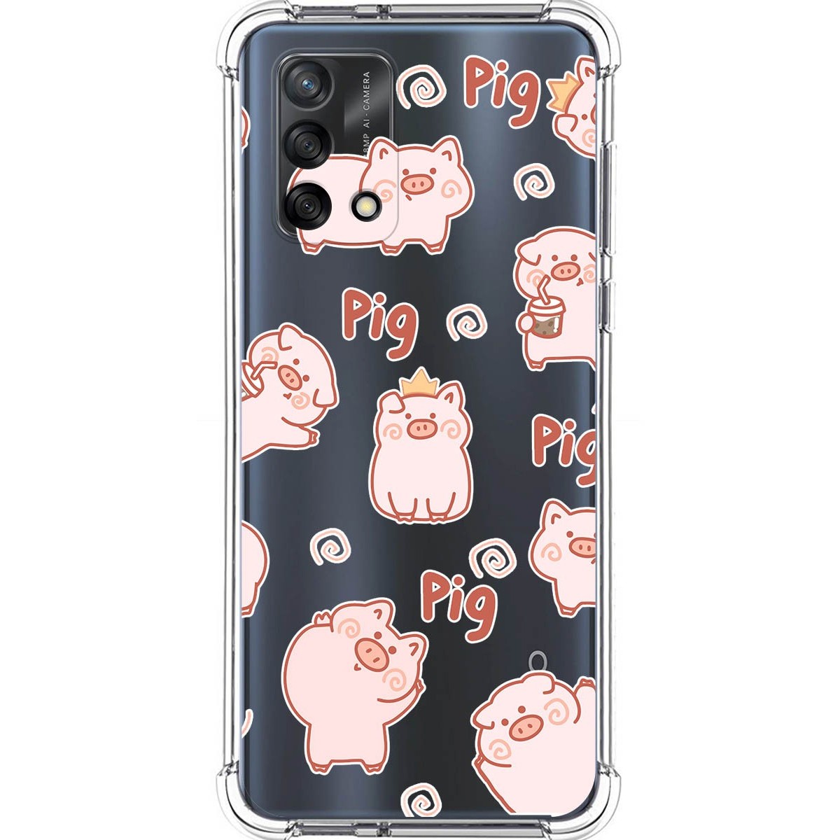 Funda Silicona Antigolpes para Vivo Y52 5G / Y72 5G diseño Cerdos Dibujos