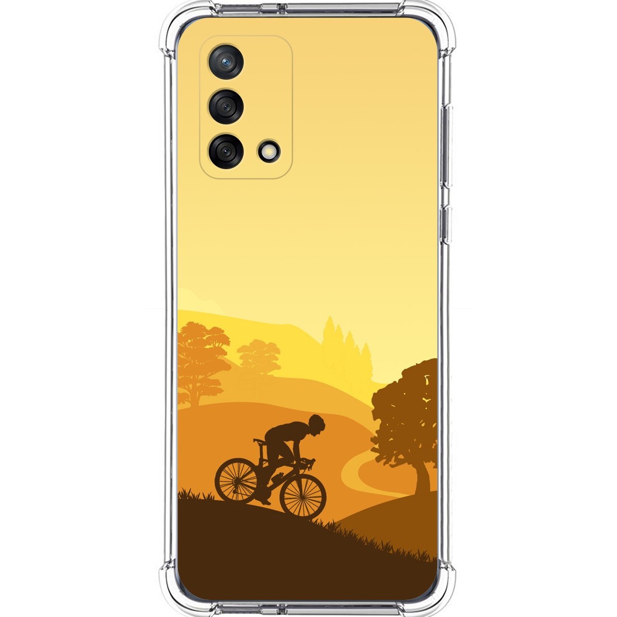 Funda Silicona Antigolpes para Vivo Y52 5G / Y72 5G diseño Ciclista Dibujos