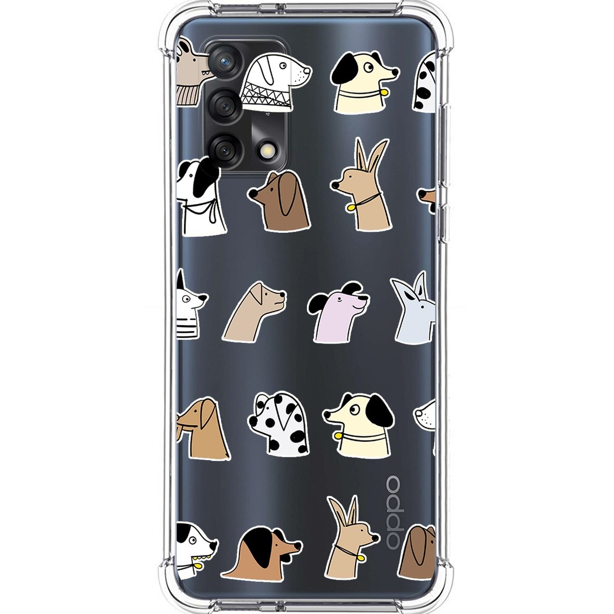 Funda Silicona Antigolpes para Vivo Y52 5G / Y72 5G diseño Perros Dibujos