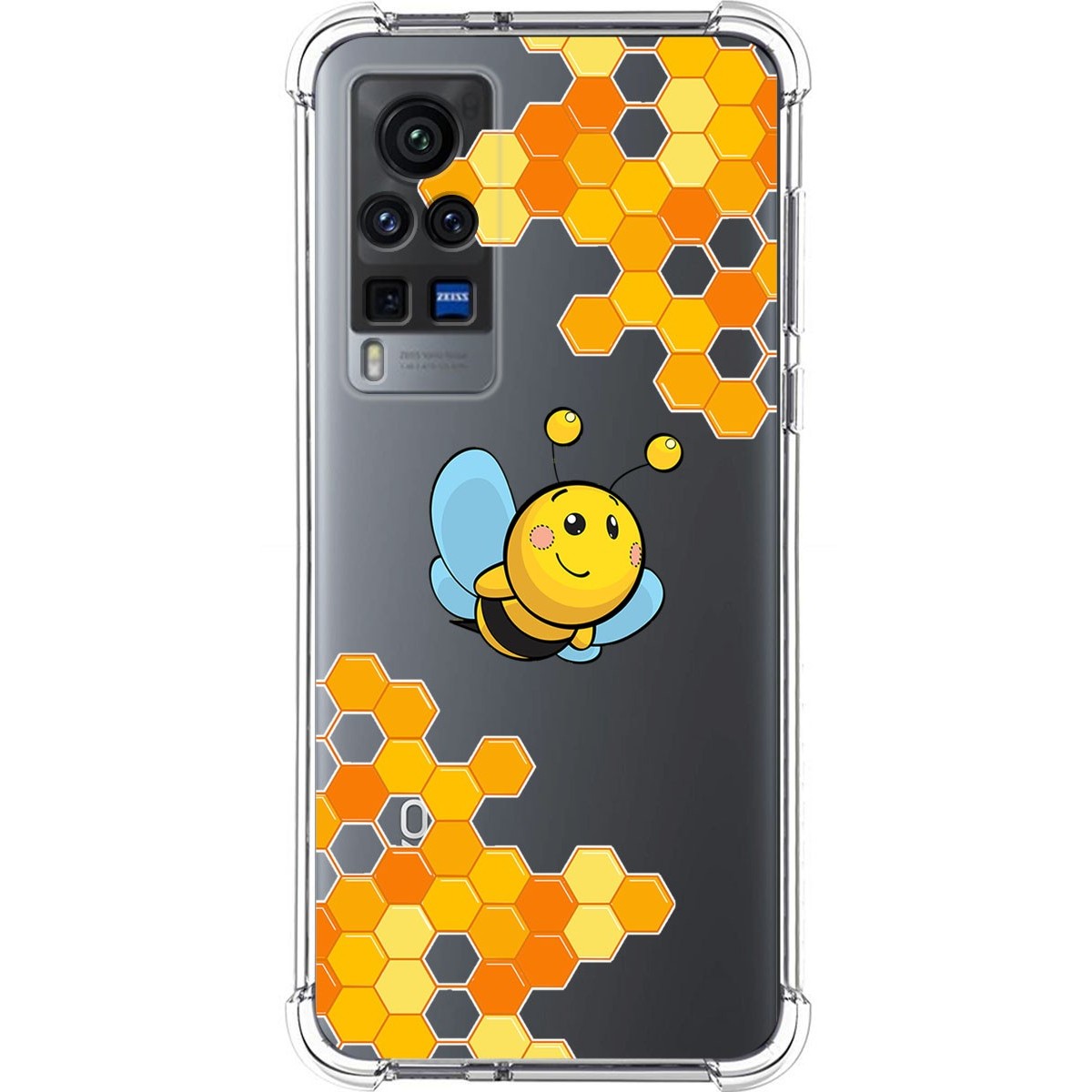 Funda Silicona Antigolpes para Vivo X60 Pro 5G diseño Abeja Dibujos