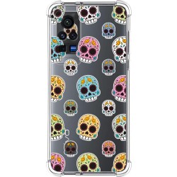 Funda Silicona Antigolpes para Vivo X60 Pro 5G diseño Catrina Dibujos