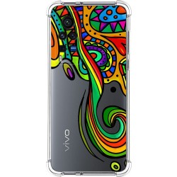 Funda Silicona Antigolpes para Vivo X60 Pro 5G diseño Colores Dibujos